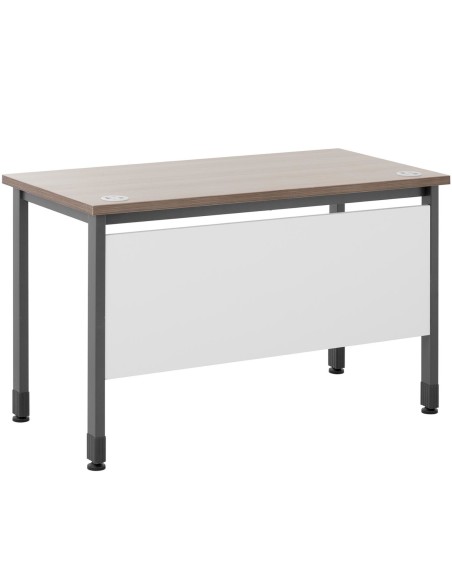 Kaimiškas pramoninis loft kompiuterio stalas namų biurui 120x60 cm rudos ir pilkos spalvos Kaimiškas pramoninis loft kompiuterio stalas namų biurui 120x60 cm rudos ir pilkos spalvos
