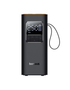 
Baterijomis maitinamas kompresorius, padangų pompa su ekranu, 50 W, 4000 mAh - juodas
