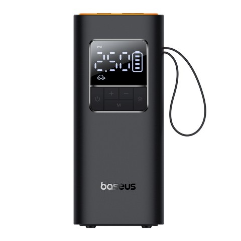 
Baterijomis maitinamas kompresorius, padangų pompa su ekranu, 50 W, 4000 mAh - juodas
