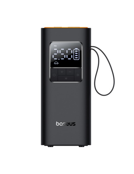 
Baterijomis maitinamas kompresorius, padangų pompa su ekranu, 50 W, 4000 mAh - juodas
