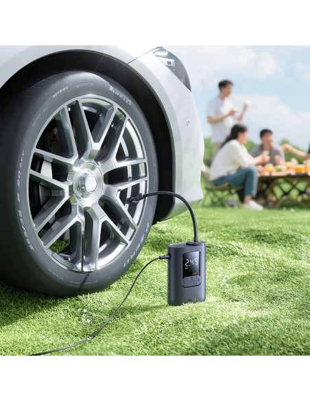 
150 PSI automobilio kompresorius su 12 V maitinimo šaltiniu – tamsiai pilkas
