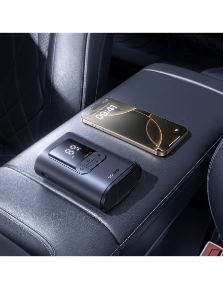 
150 PSI automobilio kompresorius su 12 V maitinimo šaltiniu – tamsiai pilkas
