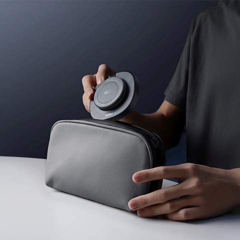 
Sulankstomas 15 W indukcinis įkroviklis su 20 W sieniniu įkrovikliu ir USB-C laidu – juodas
