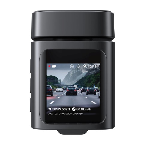 
„PrimeTrip VD1“ 2K+1080p automobilio vaizdo registratorius – juodas
