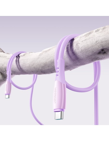 
„Vibrant Series“ 60 W USB-C laidas, 1,2 m – violetinis

