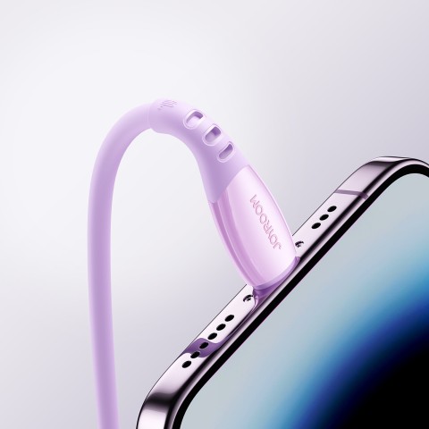 
„Vibrant Series“ 60 W USB-C laidas, 1,2 m – violetinis
