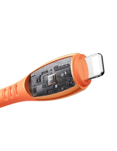 
USB-C laidas – „iPhone Lightning Vibrant“ serijos 30 W 1,2 m – oranžinis
