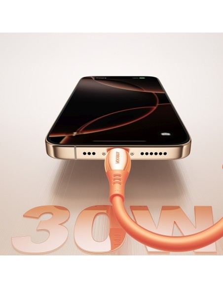 
USB-C laidas – „iPhone Lightning Vibrant“ serijos 30 W 1,2 m – oranžinis
