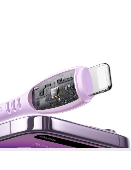 
USB-C laidas – „iPhone Lightning Vibrant“ serijos 30 W 1,2 m – violetinis
