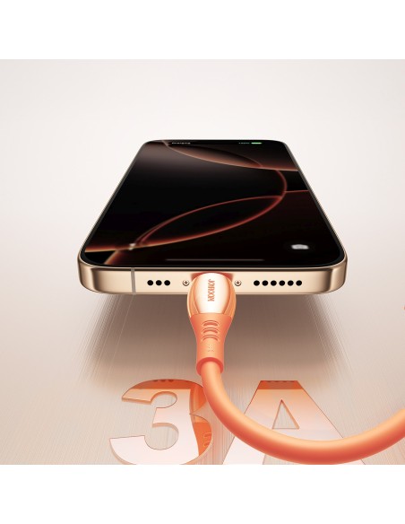
USB-A laidas – „iPhone Lightning Vibrant“ serijos 3A 1,2 m – oranžinis
