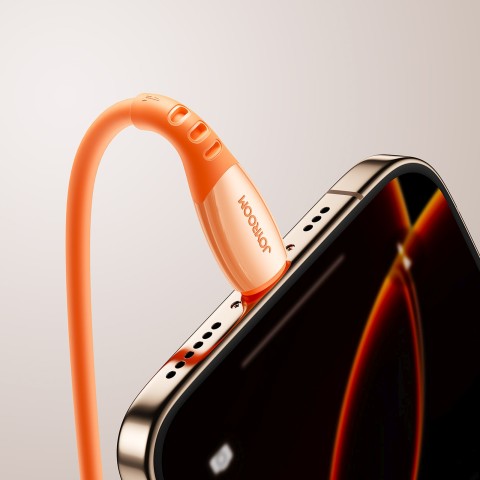 
USB-A laidas – „iPhone Lightning Vibrant“ serijos 3A 1,2 m – oranžinis

