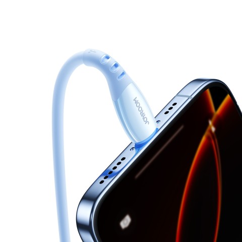 
USB-A laidas – iPhone Lightning Vibrant Series 3A 1.2m – Mėlynas

