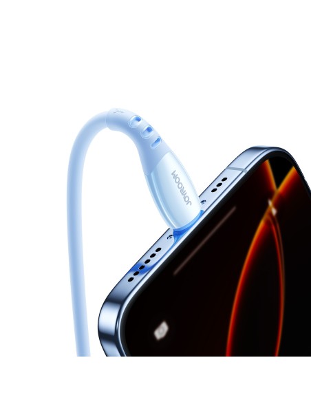 
USB-A laidas – iPhone Lightning Vibrant Series 3A 1.2m – Mėlynas

