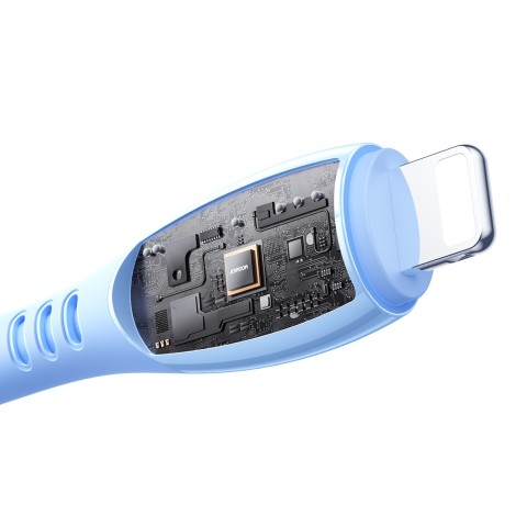 
USB-A laidas – iPhone Lightning Vibrant Series 3A 1.2m – Mėlynas
