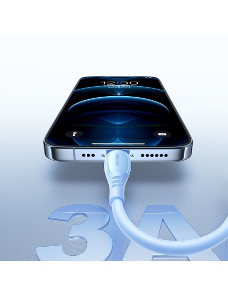 
USB-A laidas – iPhone Lightning Vibrant Series 3A 1.2m – Mėlynas
