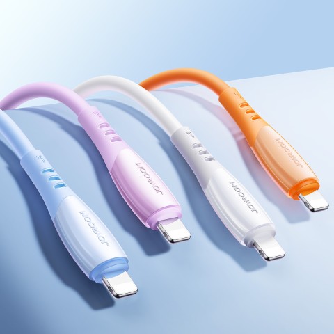 
USB-A laidas – iPhone Lightning Vibrant Series 3A 1.2m – Mėlynas
