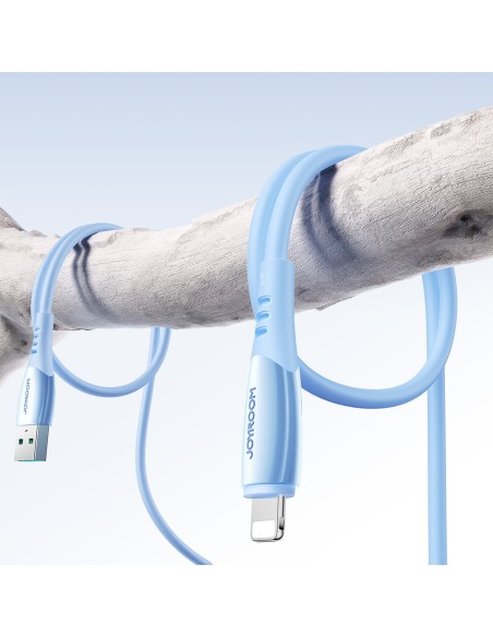 
USB-A laidas – iPhone Lightning Vibrant Series 3A 1.2m – Mėlynas
