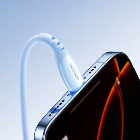 
USB-A laidas – iPhone Lightning Vibrant Series 3A 1.2m – Mėlynas
