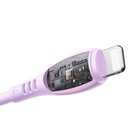 
USB-A laidas – „iPhone Lightning Vibrant Series 3A“ 1,2 m – violetinis
