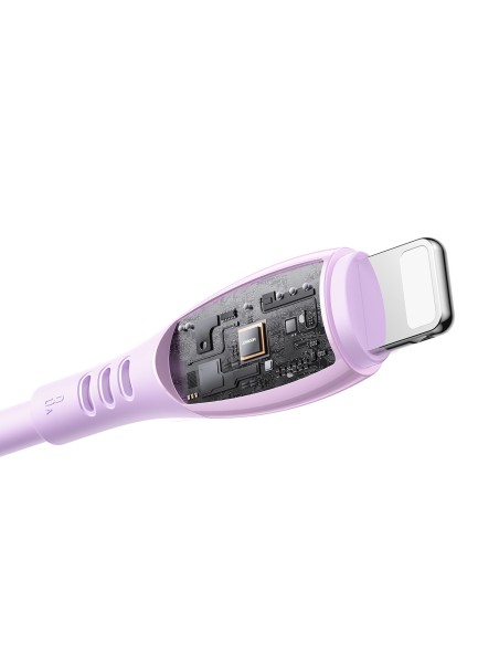 
USB-A laidas – „iPhone Lightning Vibrant Series 3A“ 1,2 m – violetinis
