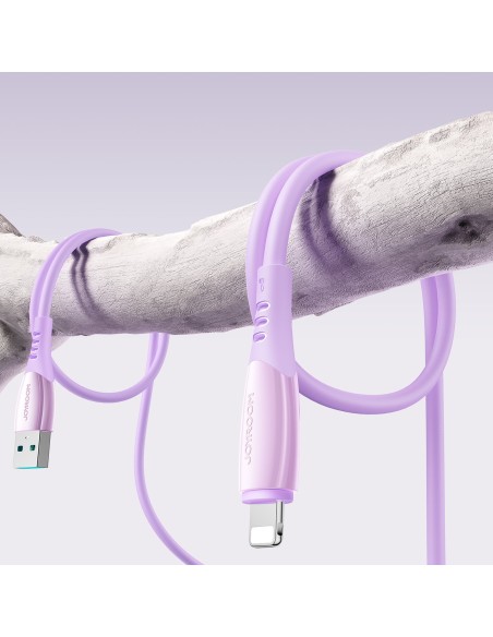 
USB-A laidas – „iPhone Lightning Vibrant Series 3A“ 1,2 m – violetinis
