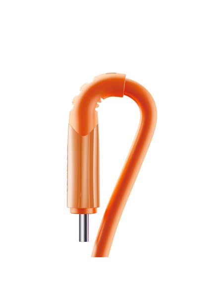 
„Vibrant“ serijos 3A USB-A - USB-C laidas 1,2 m - oranžinis
