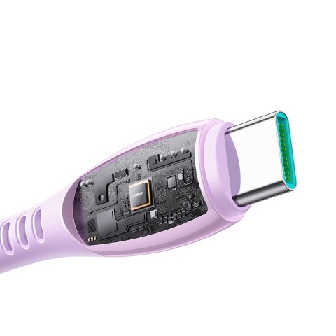 
„Vibrant Series 3A USB-A - USB-C“ laidas, 1,2 m, violetinis
