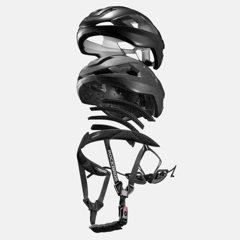 
LK-15 anglies pluošto dviračio šalmas 58–62 cm – juodas
