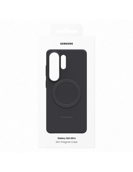 
„Samsung Galaxy S26 Ultra“ plonas „Samsung“ dėklas su magnetu „MagSafe“ – juodas
