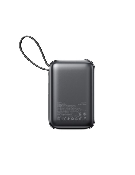 
20000mAh 22,5W USB-C nešiojama baterija su dvigubu laidu – juoda
