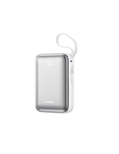 
20000mAh 22,5W USB-C nešiojama baterija su dvigubu laidu – balta
