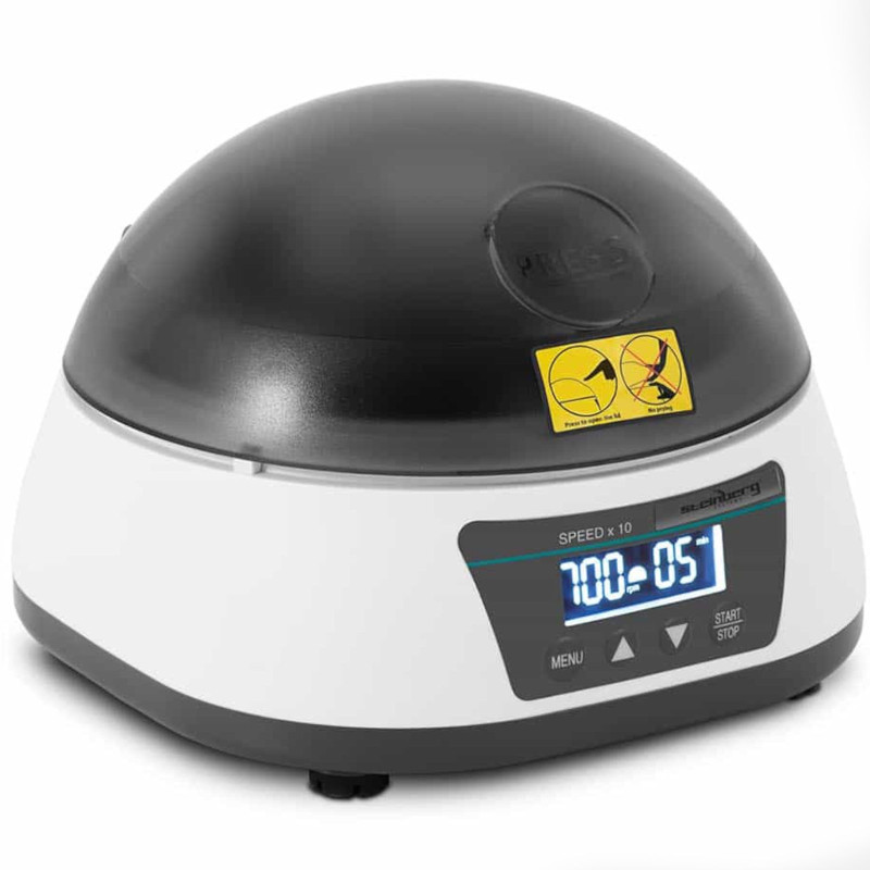 Laboratorinė centrifuga 12 mėgintuvėlių rotorius 2in1 7000 aps./min 25 W