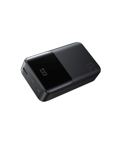 
20000mAh 22.5W USB-A USB-C su ekranu JR-QP192 Mini - juodas
