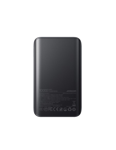 
Išorinė baterija 10000mAh 22.5W USB-A USB-C su ekranu JR-QP191 Mini - juoda
