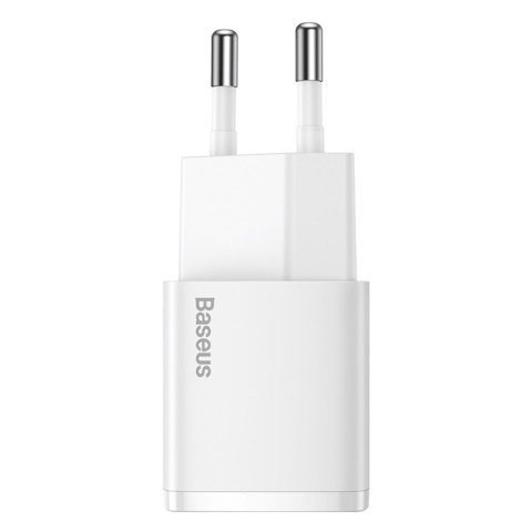 
USB-C PD Cube 20W sieninis įkroviklis – baltas
