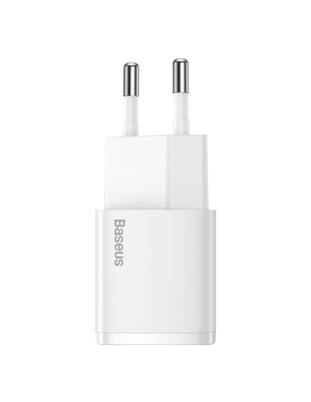 
USB-C PD Cube 20W sieninis įkroviklis – baltas
