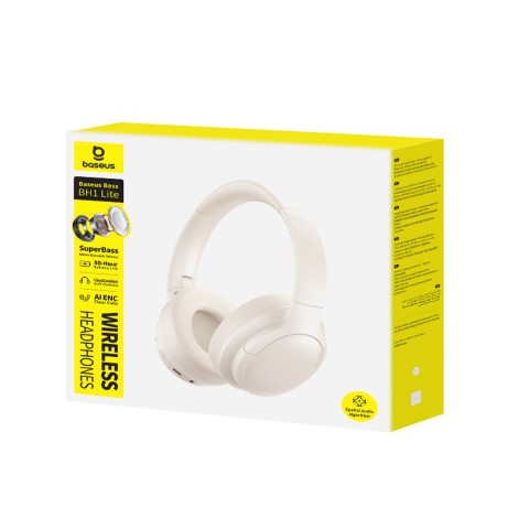 
„Bass BH1 Lite“ belaidės „Bluetooth“ ausinės – baltos
