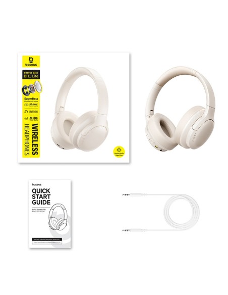 
„Bass BH1 Lite“ belaidės „Bluetooth“ ausinės – baltos
