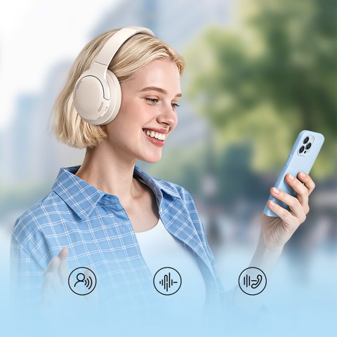 
„Bass BH1 Lite“ belaidės „Bluetooth“ ausinės – baltos
