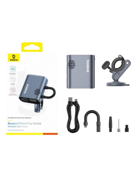 
Elektrinis dviračio siurblys su ekranu 1500mAh 150 psi 45W - juodas
