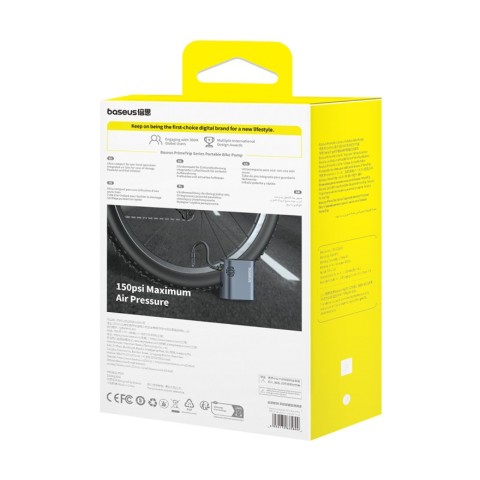 
Elektrinis dviračio siurblys su ekranu 1500mAh 150 psi 45W - juodas
