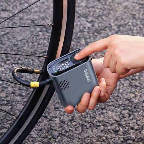 
Elektrinis dviračio siurblys su ekranu 1500mAh 150 psi 45W - juodas
