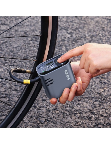 
Elektrinis dviračio siurblys su ekranu 1500mAh 150 psi 45W - juodas
