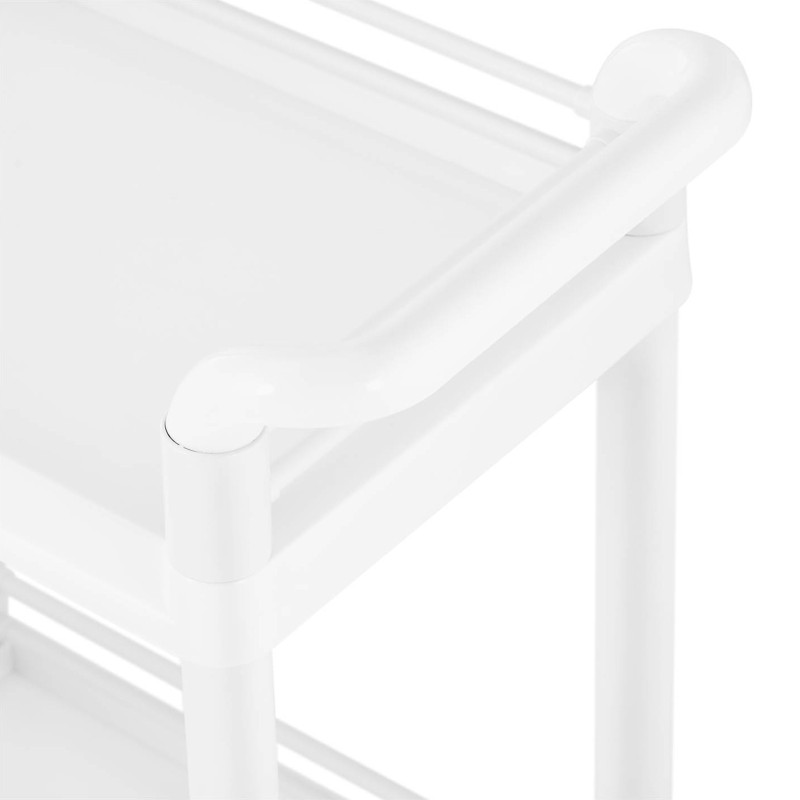 Kosmetinių procedūrų laboratorinis vežimėlis su 2 lentynomis 61 x 39 x 91 cm