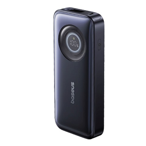 
„EnerCore CR11“ 10000mAh 45W USB-C išorinė baterija su ištraukiamu USB-C laidu – juoda
