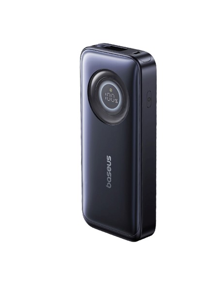 
„EnerCore CR11“ 10000mAh 45W USB-C išorinė baterija su ištraukiamu USB-C laidu – juoda
