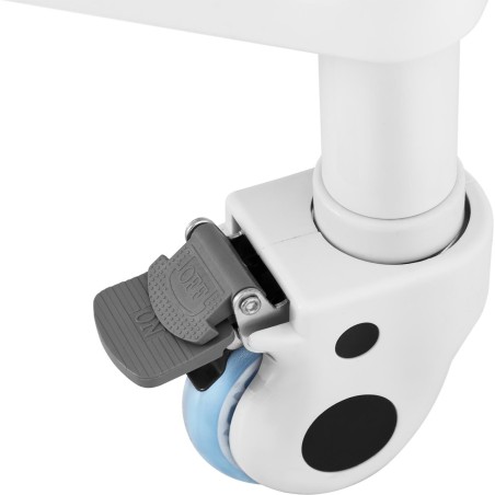 Kosmetinių procedūrų laboratorinis vežimėlis su 2 lentynomis 61 x 39 x 91 cm