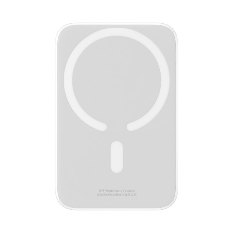 
„Airpow“ 6000mAh 20W magnetinė išorinė baterija su „Baseus Simple USB-C“ laidu - USB-C 30 cm - balta
