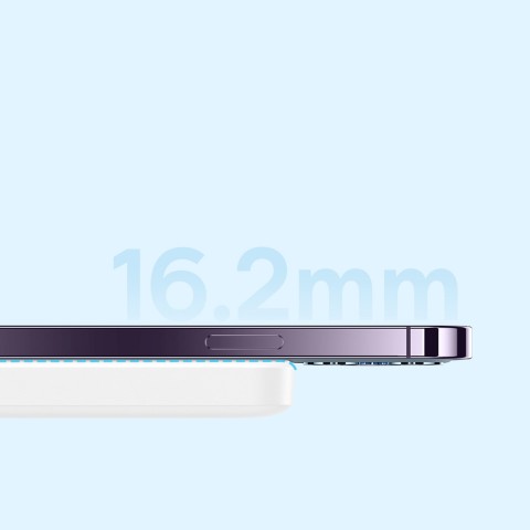 
„Airpow“ 6000mAh 20W magnetinė išorinė baterija su „Baseus Simple USB-C“ laidu - USB-C 30 cm - balta
