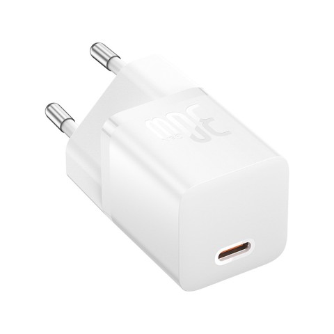 
USB-C GaN5 30W sieninis įkroviklis su 100W 1m USB-C laidu – baltas
